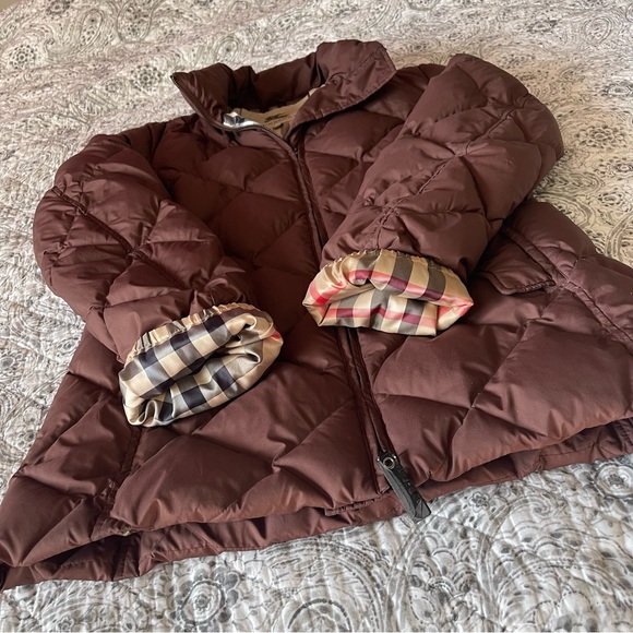 Burberry Brown Quilted Puffer Jacket - Picture 3 of 9